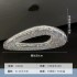 Designer style high-end internet famous crystal chandelier, light luxury dining room light, high-end living room light, apartment large floor main light