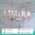 French romantic restaurant crystal chandelier modern simple and atmospheric bar counter long chandelier high-end table lamp dining table