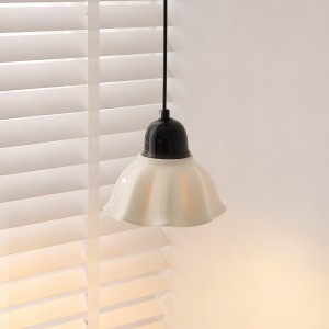 French cream style ceramic headboard foyer small chandelier restaurant round dining table retro bar desk lamp Song Dynasty aesthetic lighting fixtures