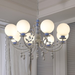 French cream style children's room pendant light, warm master bedroom light, study room magic bean living room pendant light, high-end dining room light