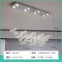Premium living room crystal ceiling light, light luxury hall main light, designer dining pendant light, duplex villa staircase lighting