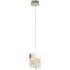 French crystal pendant light, creamy style master bedroom bedside lamp, Italian style light luxury high-end feeling living room entrance hanging line lamp