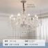 French luxury chandelier villa living room lamp dining room lamp bedroom high-end atmospheric crystal chandelier creative personality art