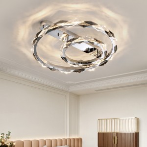 Modern minimalist LED bedroom ceiling light 2025 new master bedroom crystal light minimalist high-end entrance hallway light