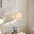 French cream style hanging line lamp, modern and simple bedroom, room lifting headboard pendant lamp, creative high-end feeling, mysterious light off