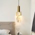Modern minimalist bedside pendant light Nordic light luxury bedroom light creative crystal lighting, popular internet red light ice cube light