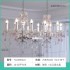 French romantic restaurant crystal chandelier modern simple and atmospheric bar counter long chandelier high-end table lamp dining table