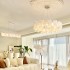 French style living room pendant light, modern, luxurious, high-end, elongated dining room lighting fixture, 2025 new cream style master bedroom light