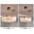 French medieval style living room pendant light 2025 new high-end restaurant light bedroom light creative lotus leaf glass art