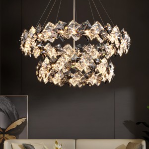 Italian style light luxury living room pendant light 2025 new crystal light dining room light hall main light high-end LED bedroom light