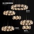 Italian style light luxury living room pendant light 2025 new crystal light dining room light hall main light high-end LED bedroom light