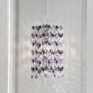 French crystal headboard pendant lamp, bedroom with a sense of luxury, light luxury, entrance hallway, bar decoration, homestay style hanging line lamp