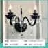 Vintage French style black crystal wall lamp, living room background wall decoration wall lamp, modern light luxury bedroom bedside lamp