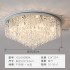 Crystal lamp, circular ceiling lamp, modern and simple master bedroom lamp, room lamp, LED living room large lamp, light luxury style