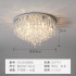 Crystal lamp, circular ceiling lamp, modern and simple master bedroom lamp, room lamp, LED living room large lamp, light luxury style