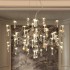 Modern minimalist dressing room crystal chandelier firefly restaurant light new master bedroom chandelier light luxury living room lighting fixture