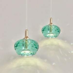 French style light luxury bedroom headboard pendant light designer's high-end crystal art creative bar counter dining table lighting