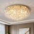 Crystal lamp, circular ceiling lamp, modern and simple master bedroom lamp, room lamp, LED living room large lamp, light luxury style