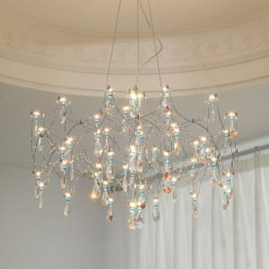 Modern minimalist dressing room crystal chandelier firefly restaurant light new master bedroom chandelier light luxury living room lighting fixture