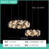 Italian style light luxury living room pendant light 2025 new crystal light dining room light hall main light high-end LED bedroom light
