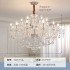 French luxury chandelier villa living room lamp dining room lamp bedroom high-end atmospheric crystal chandelier creative personality art