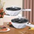 Dual purpose non stick electric hot pot, smoke-free flat bottomed pan, multifunctional pan, large capacity stir fry pan, electric stir fry pan