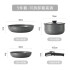 Detachable household frying pan set, Maifanshi induction cooker, gas stove, universal non stick flat bottomed frying pan