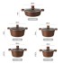 Cross border Maifanshi die-casting soup pot set, small diamond style marble soup pot ten piece set, pot set