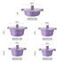 Cross border Maifanshi die-casting soup pot set, small diamond style marble soup pot ten piece set, pot set
