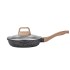 Home frying pan, wheat rice stone non stick pan, striped flat bottomed pan, no oil fume frying pan, spot wholesale, induction cooker