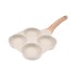 Cross border hot selling egg burger pan, household fried egg pan, double bottom non stick pan, four hole steak frying pan, die-casting flat bottomed pan