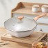 Maifanshi non stick pan octagonal pan household kitchen wholesale cookware stir fry pan flat bottomed pan electromagnetic stove universal stir fry pan