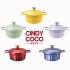 Household double ear pot, enamel pot, non stick pot, stew pot, internet famous large capacity soup pot, high appearance stew pot, spot wholesale