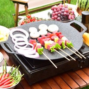 Outdoor barbecue pan, grill pan, barbecue pan, card stove, grill pan, home teppanyaki, induction cooker, camping steak